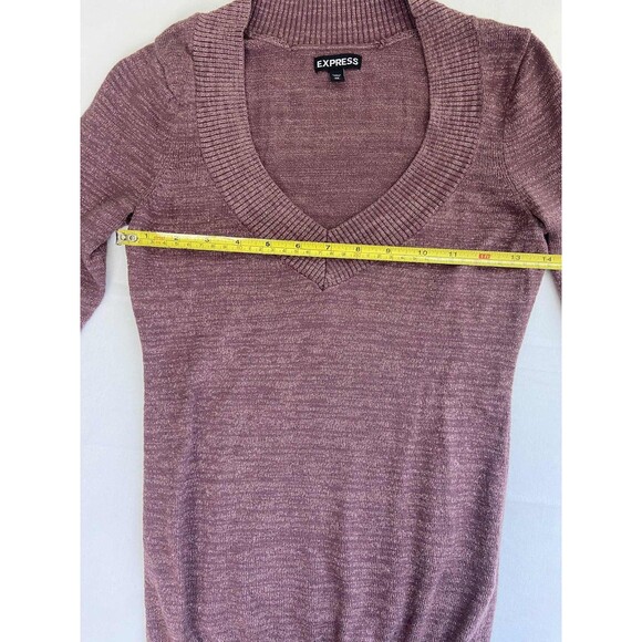 Express Women's Scoop Neck Sweater - Mauve - Picture 6 of 8